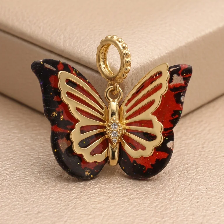 Dij. mariposa cafe rodio 2cm - DRG532 - Foto 1